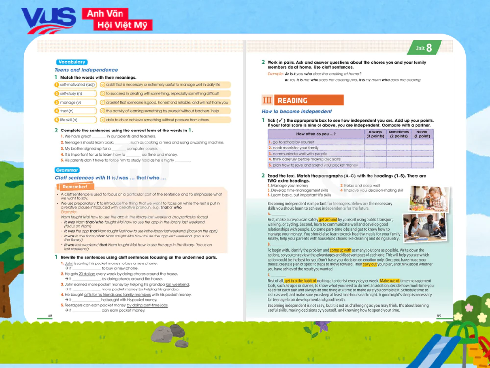 Reading tiếng Anh 11 Unit 8
