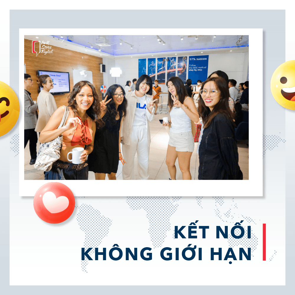 Kết nối các thành viên học tiếng Anh khác nhau tại trung tâm ngoại ngữ