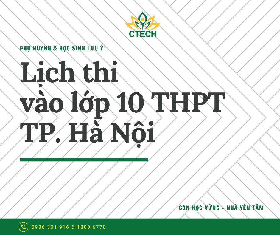 Lịch thi vào lớp 10 năm 2026 và những lưu ý quan trọng cho phụ huynh, học sinh