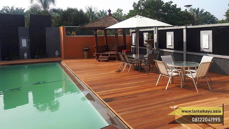Decking gỗ Bengkirai tại biệt thự