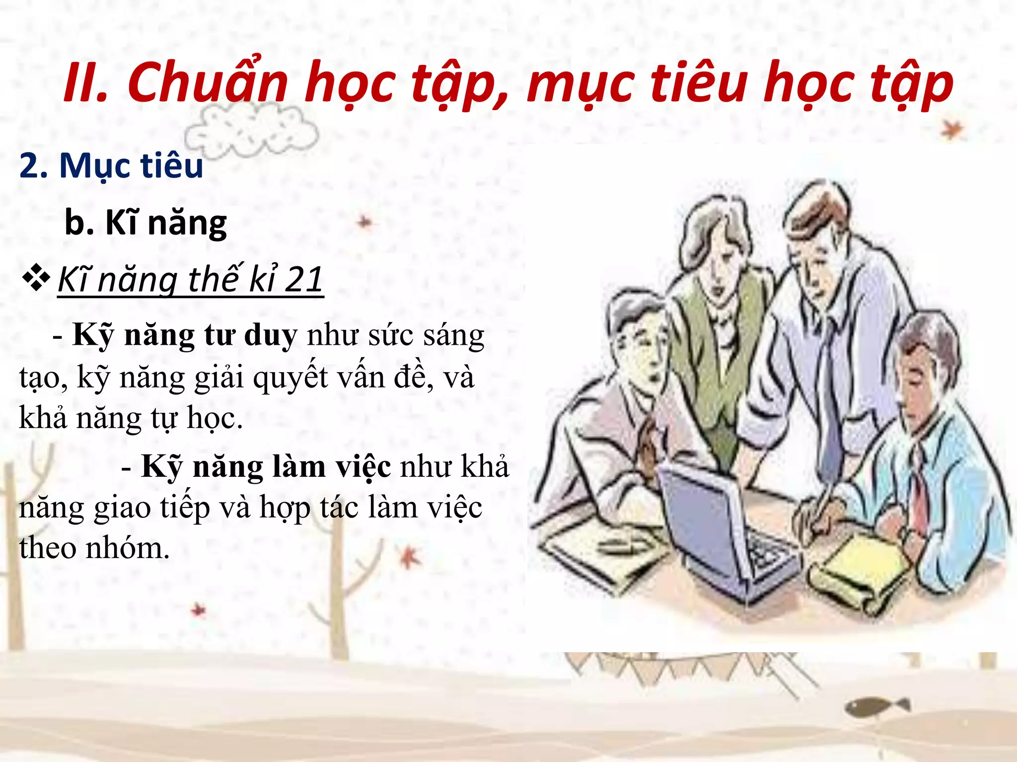 Người đang thuyết trình lúng túng