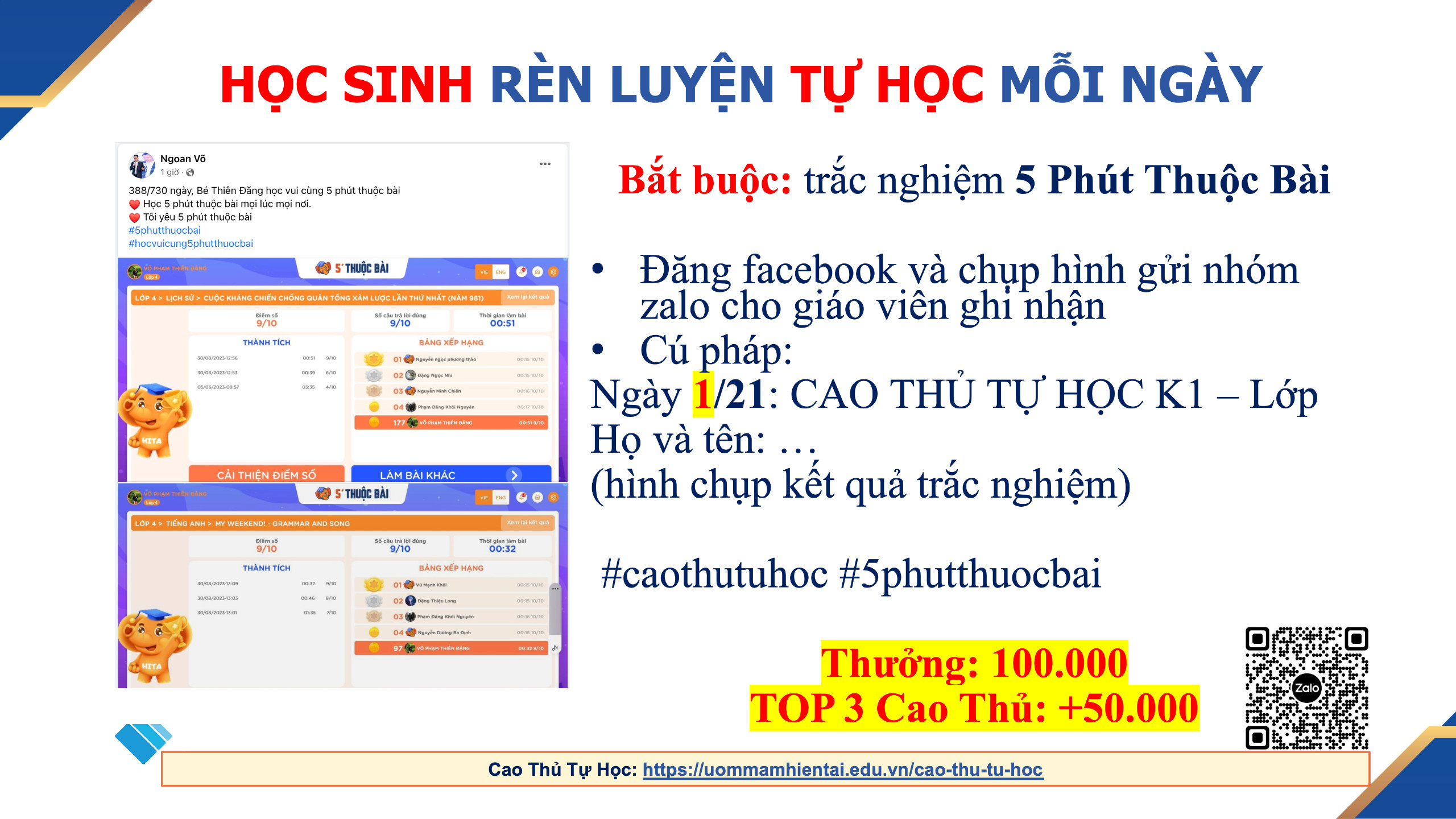 Chia nhóm để học nhanh