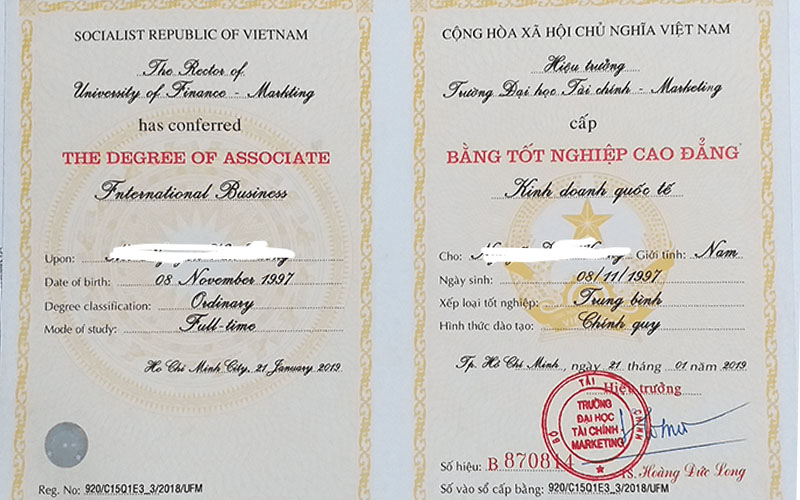 Khái niệm cao đẳng chính quy