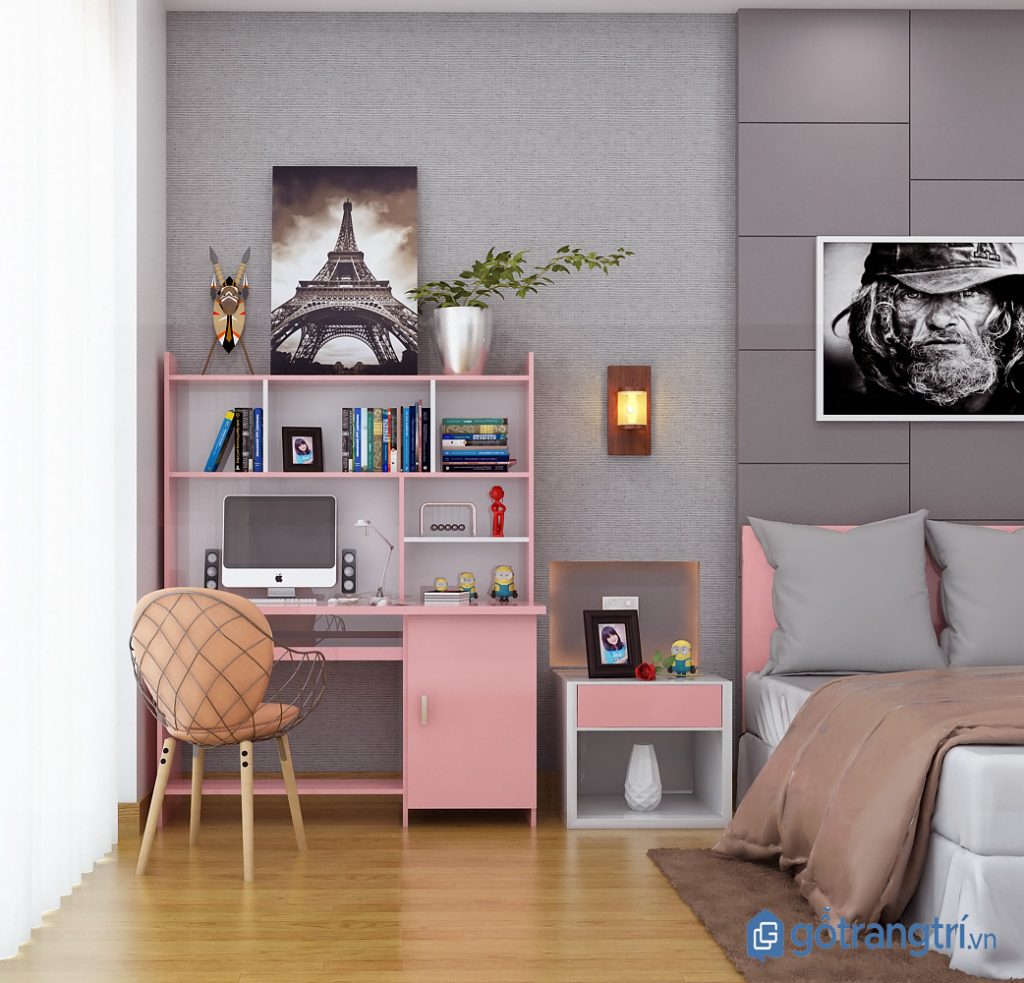 Bàn học gọn gàng