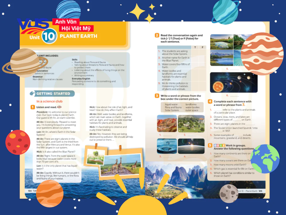 Tổng hợp từ vựng tiếng Anh 9 Global Success Unit 10
