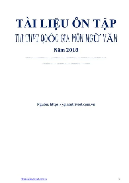 Bộ tài liệu ôn tập