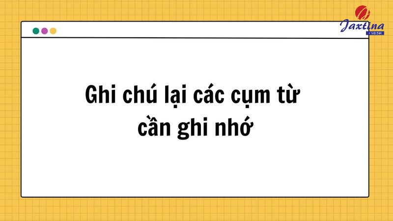 Học từ vựng theo cụm