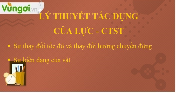 Các loại lực và hướng tác dụng