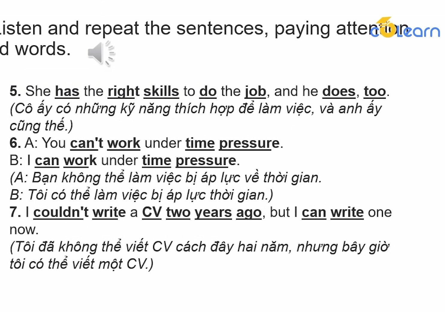 Luyện nghe và kiểm tra đáp án