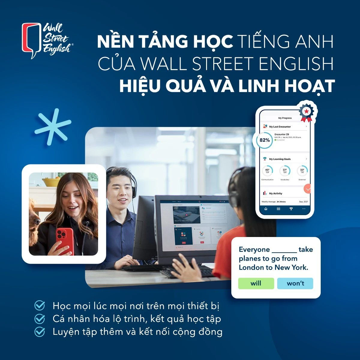 Nền tảng học tiếng Anh online cho người đi làm