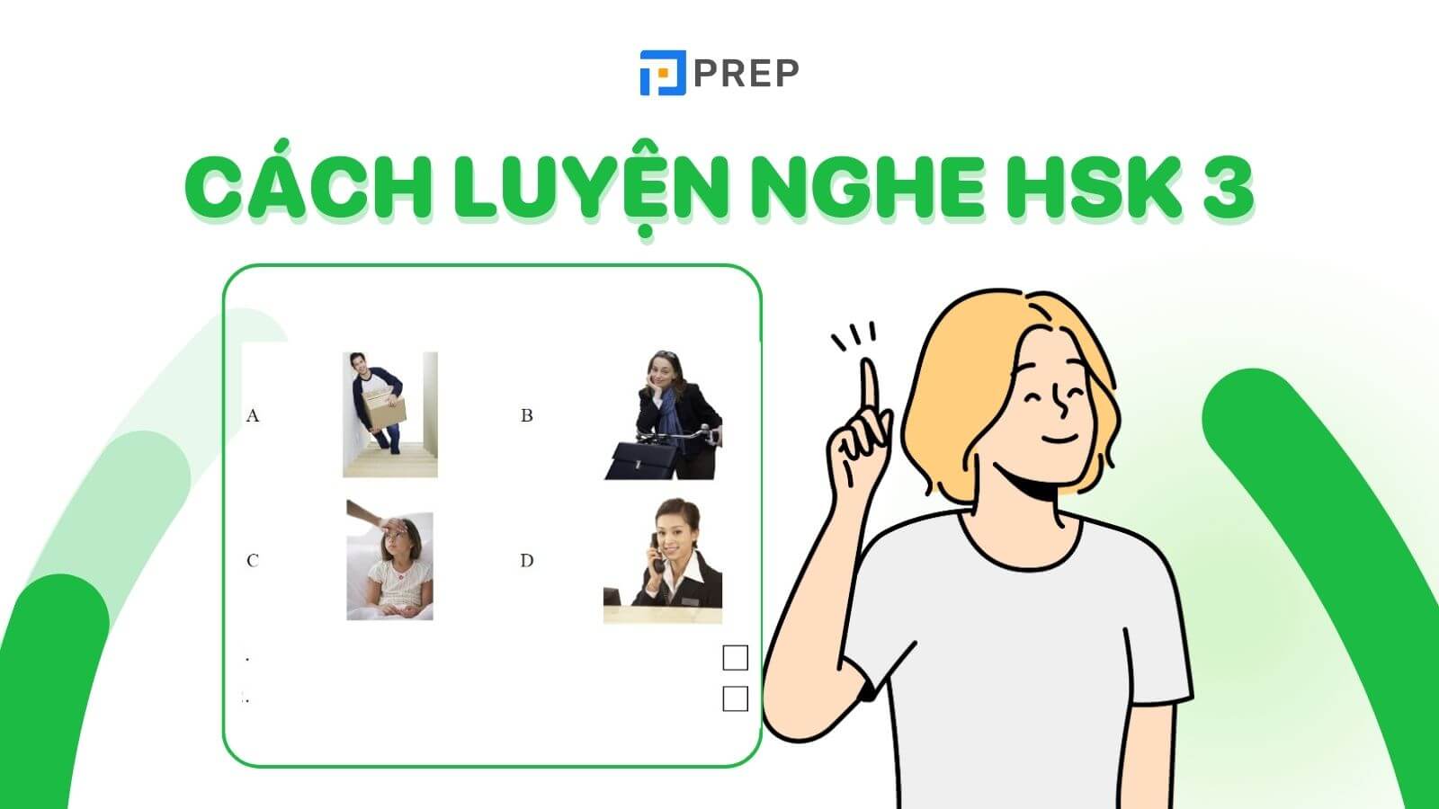 Học sinh làm bài nghe