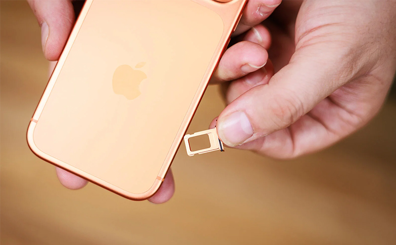Minh họa iPhone 17 Pro với SIM vật lý và eSIM