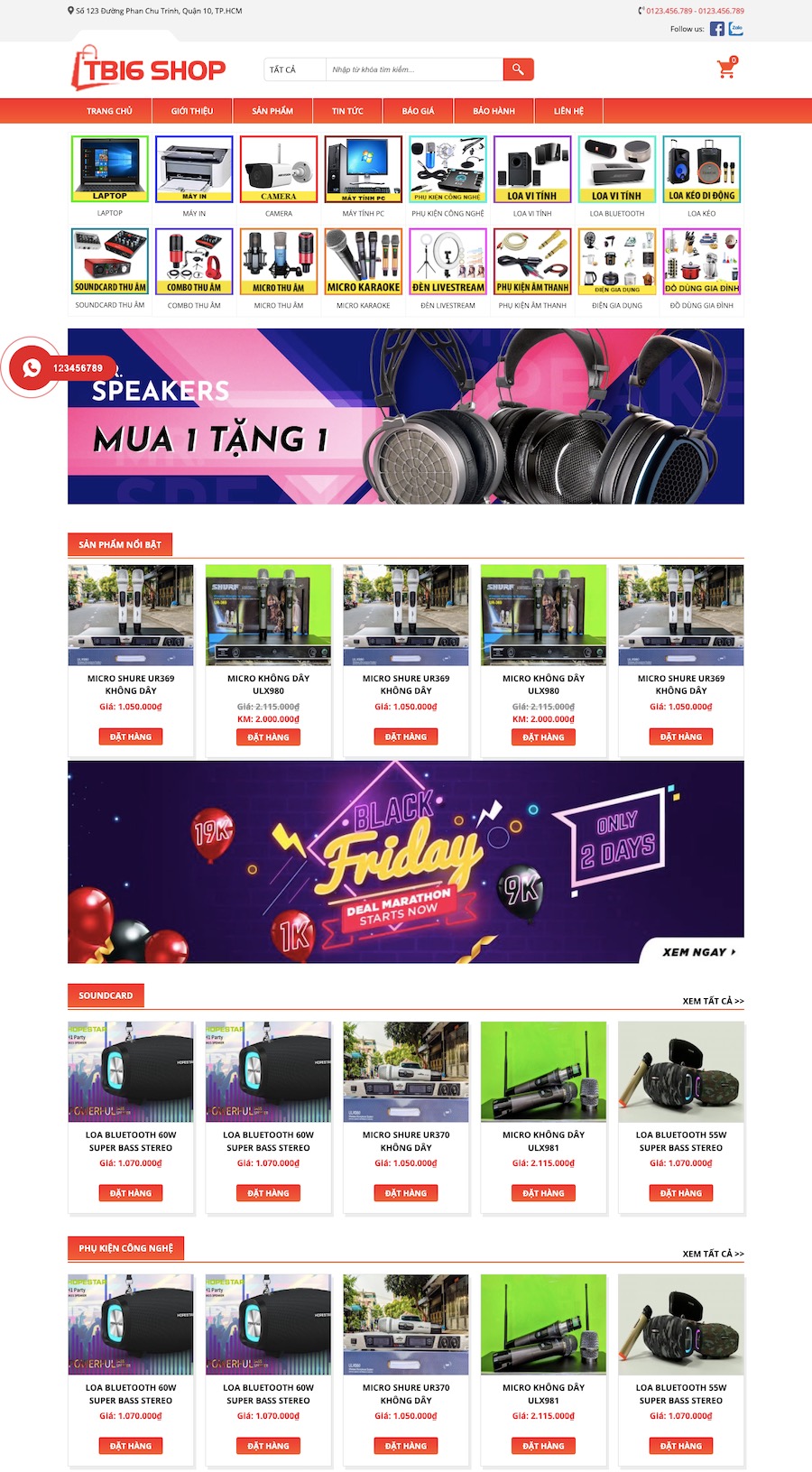 Ví dụ website công nghệ được tối ưu hóa tốc độ và trải nghiệm người dùng