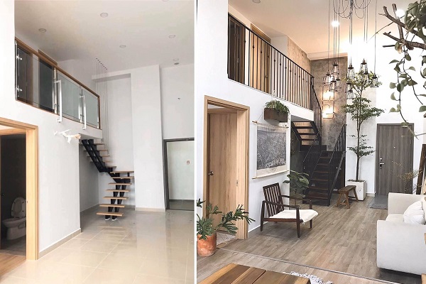 Minh họa căn hộ chung cư đang cải tạo