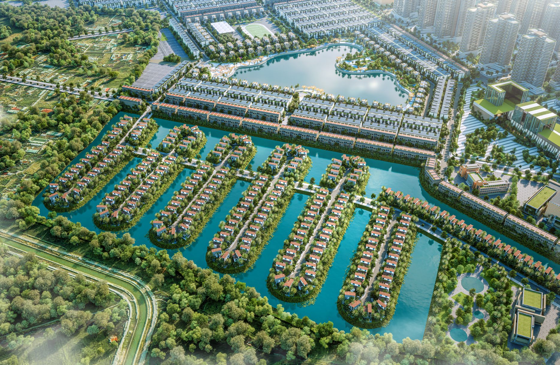 Phối cảnh đô thị xanh Vinhomes Green City
