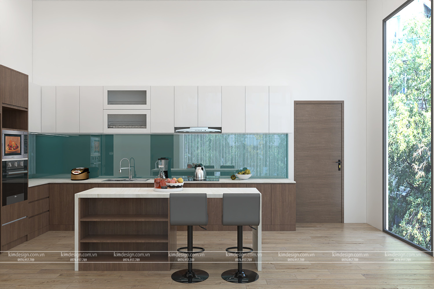 Mặt đứng khối nhà cao cấp