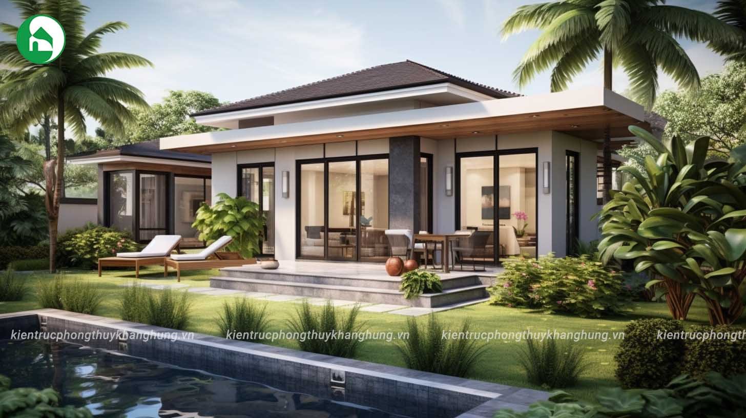 Không gian nhà cấp 4 tiện nghi