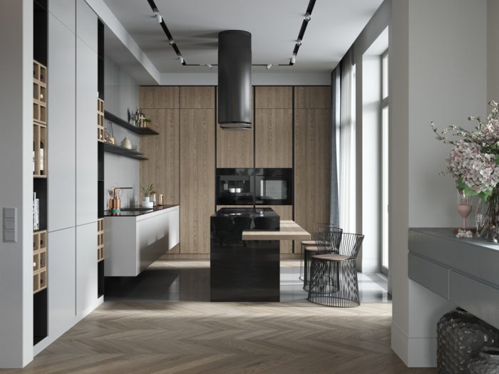 Nội thất nhà phố hiện đại và gọn thoáng