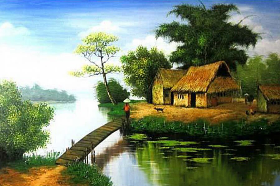 Mặt tiền hứng nắng chiều