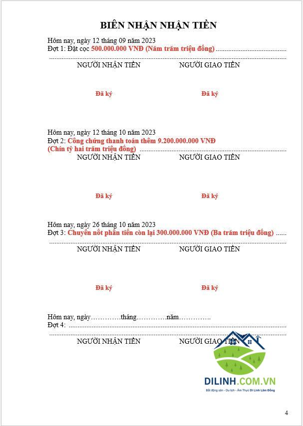 Ký hợp đồng mua nhà