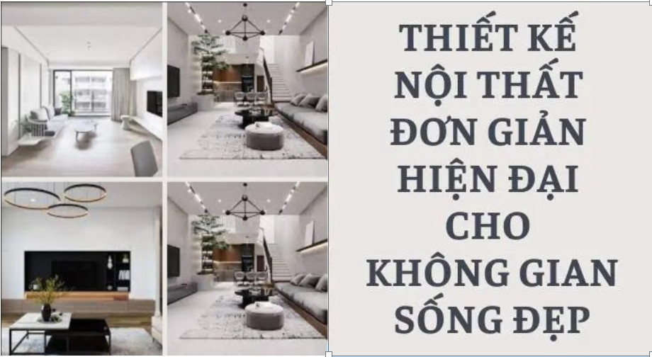 Không gian sống gọn gàng hiện đại
