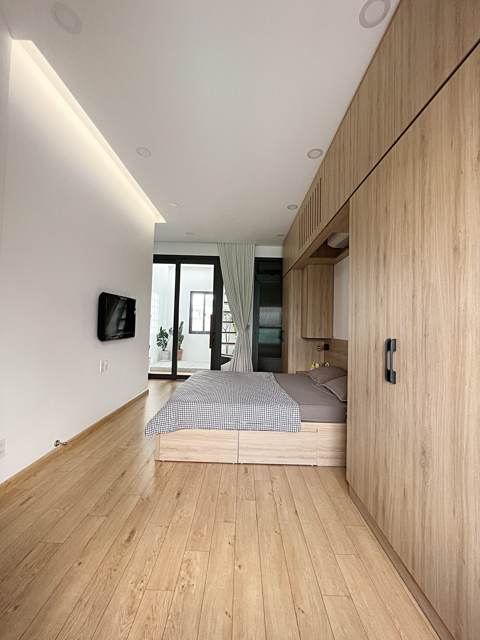 Phòng khách liên thông bếp