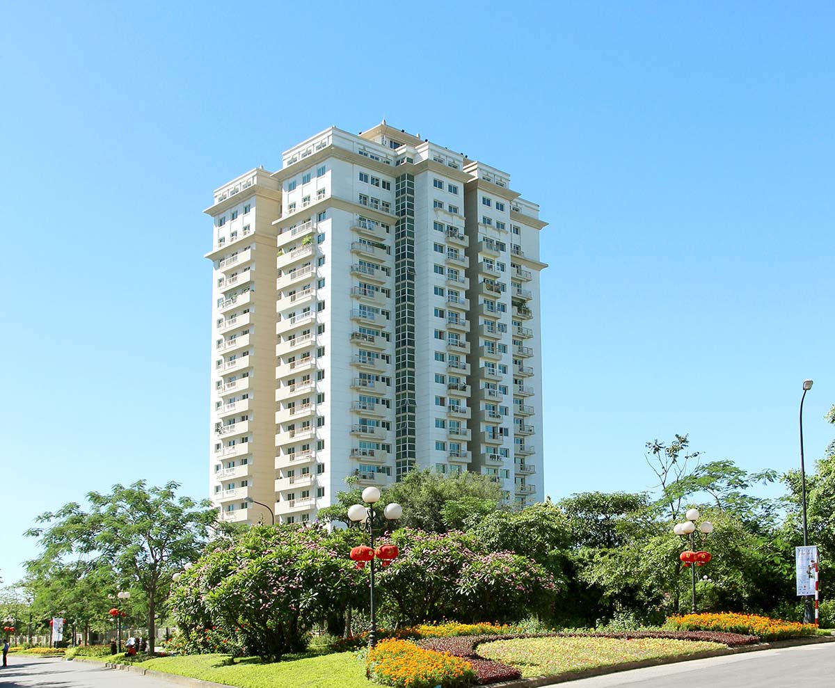 Các tầng căn hộ nhìn từ trên cao