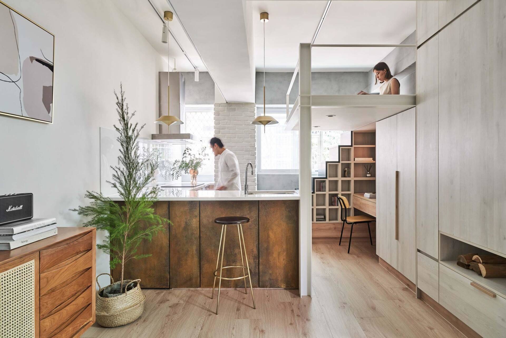 Bố cục mở trong căn hộ