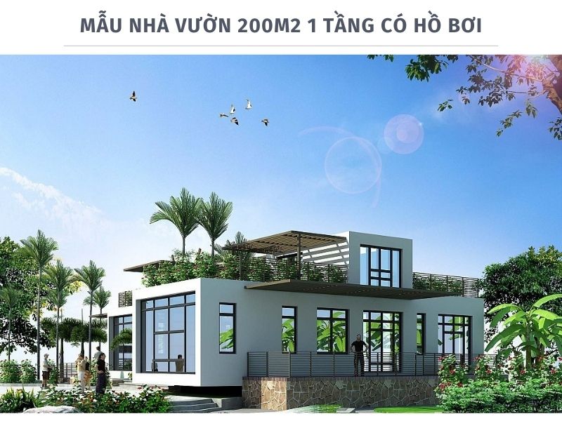 Nhà 200m2 giữa vườn xanh