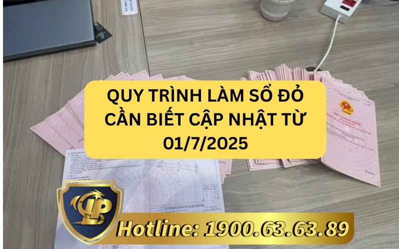 Quy trình làm sổ đỏ