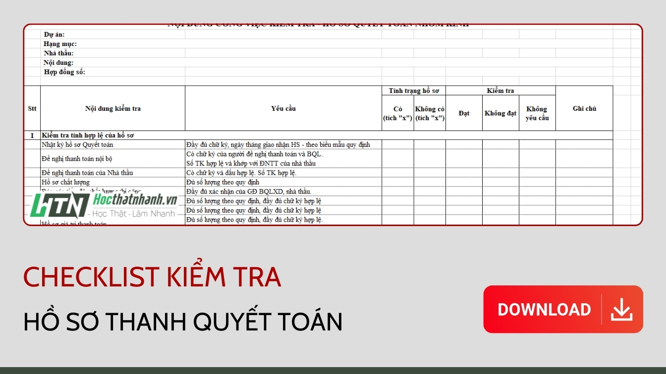 Môi giới kiểm tra hồ sơ
