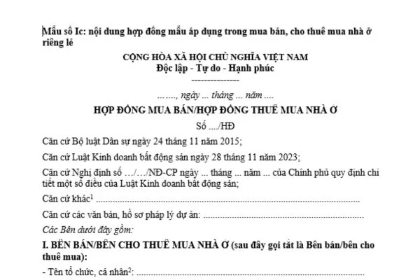 Ký hợp đồng mua bán nhà