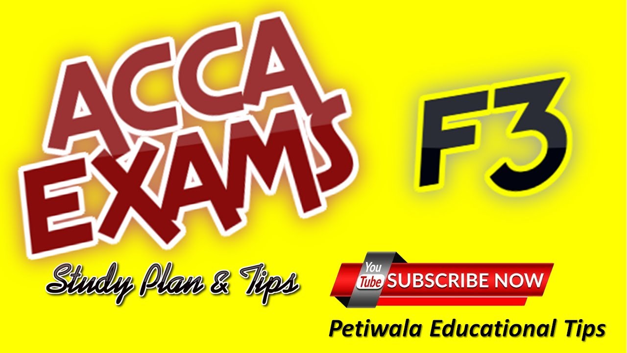 Lộ trình học ACCA F3
