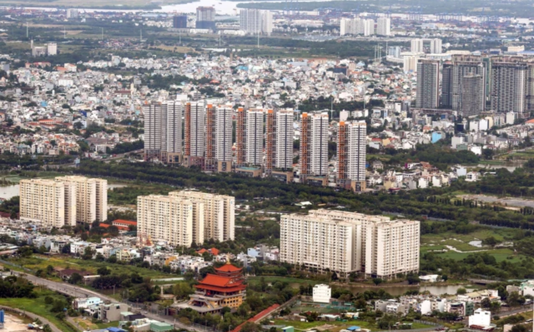 Khu dân cư đô thị đang phát triển
