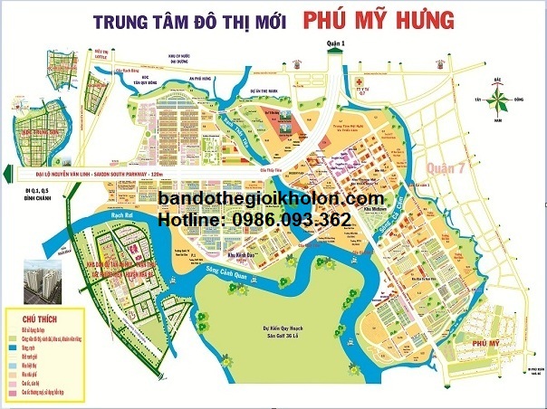 Không gian quy hoạch Phú Mỹ Hưng