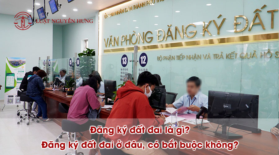 Quầy một cửa đăng ký đất đai