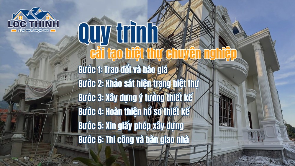 Quy trình cải tạo nhà phố