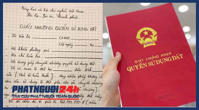 Mua đất bằng giấy tay