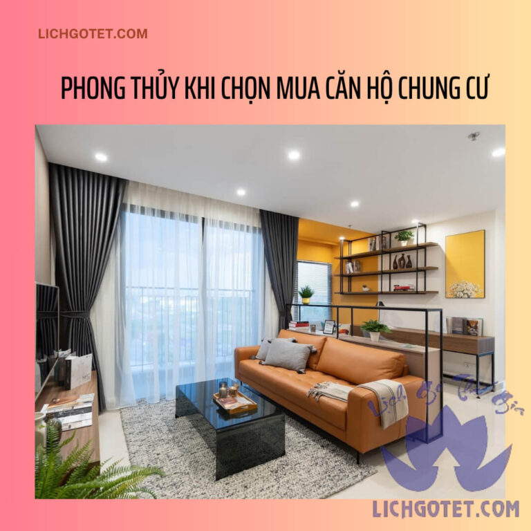 Căn hộ chung cư hài hòa phong thủy