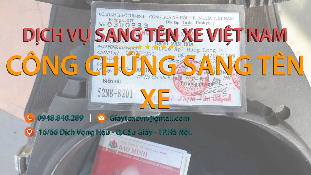 Công chứng và sang tên nhà đất