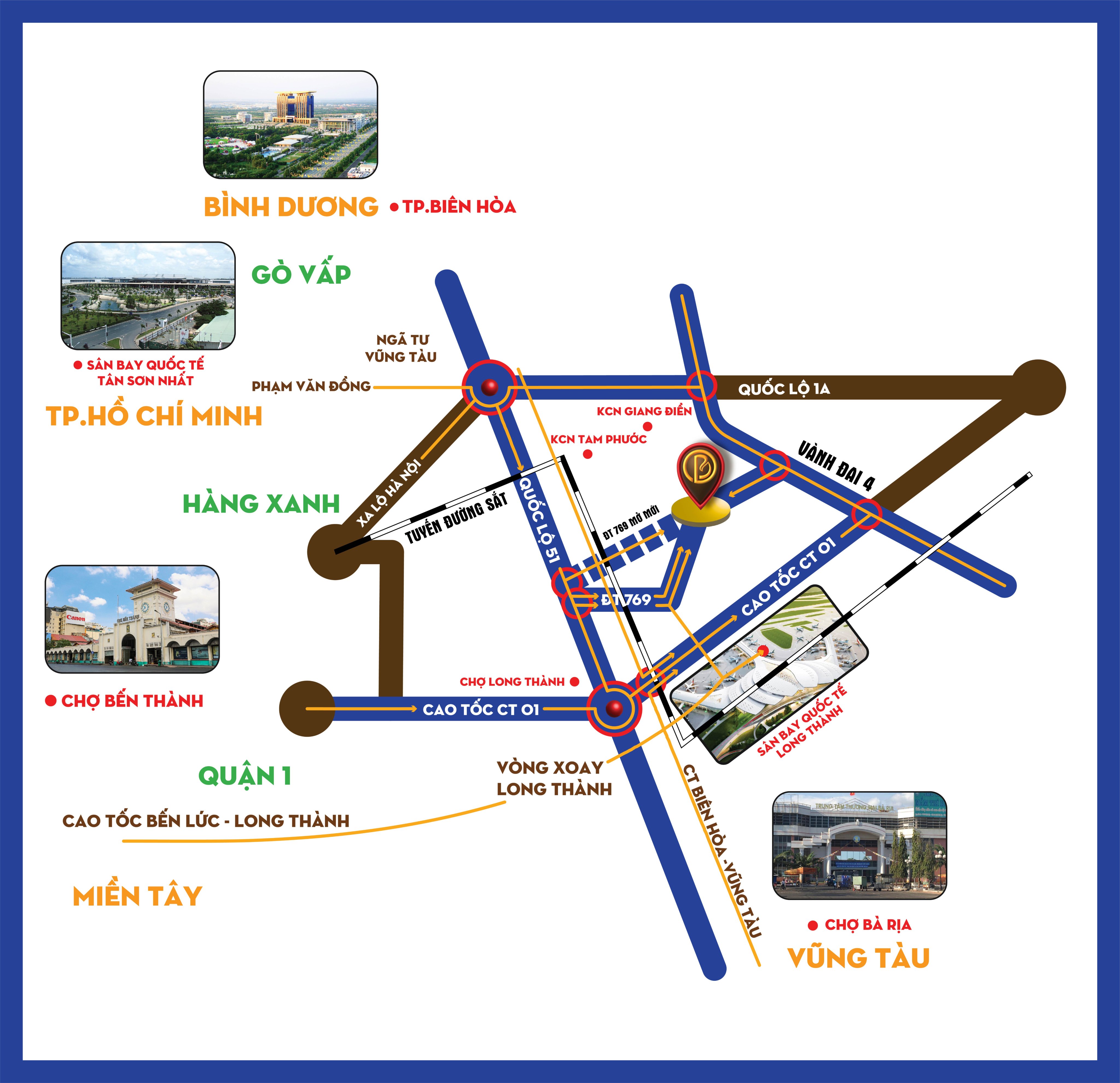 Vị trí dự án vùng ven