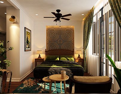 Nội thất phòng homestay Bảo Lộc