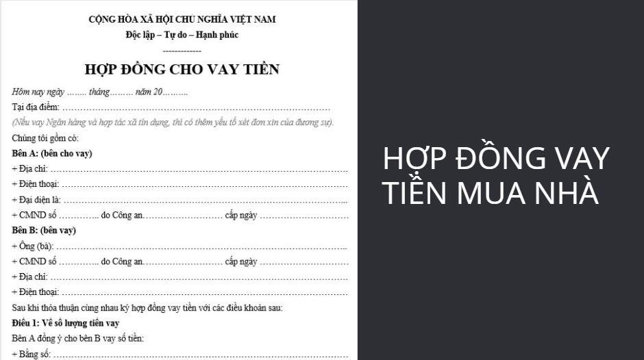 Hợp đồng vay mua nhà