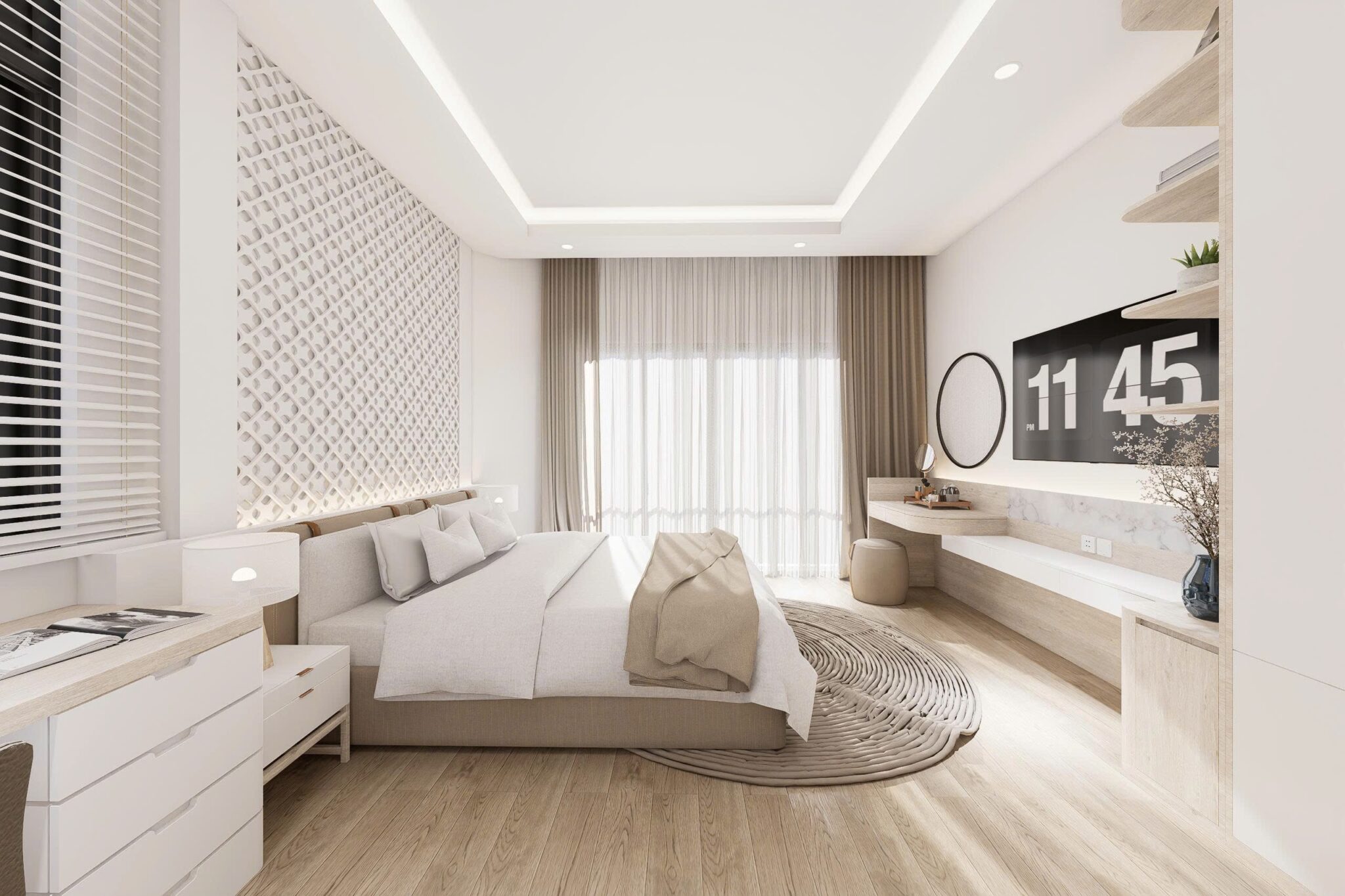 Bố trí phòng ngủ và bếp