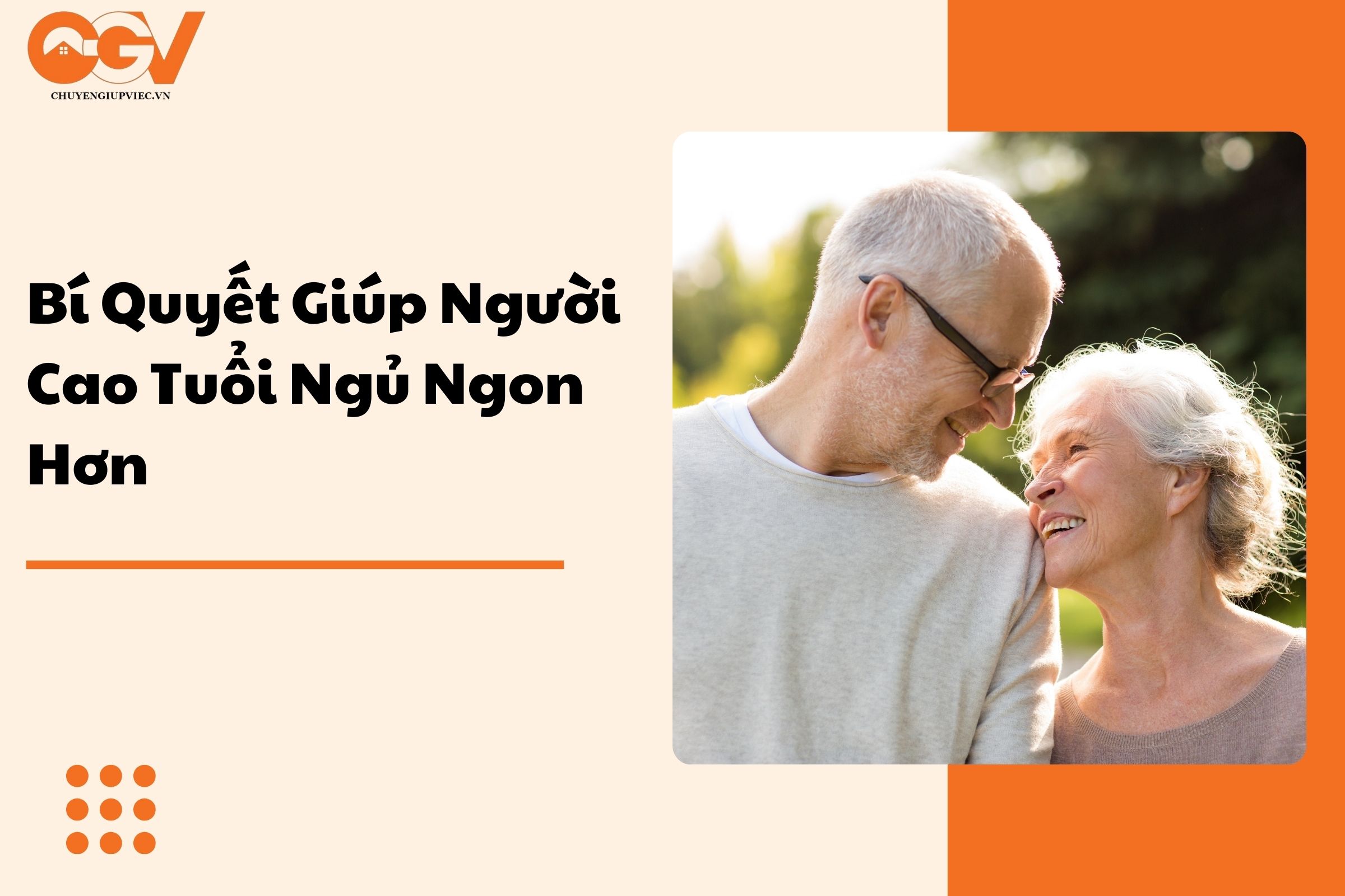 Người cao tuổi ngủ ngon