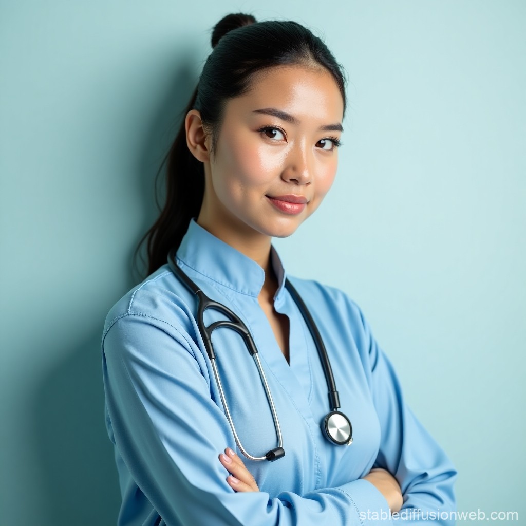 nhân viên y tế đang làm việc trong phòng xét nghiệm hiện đại