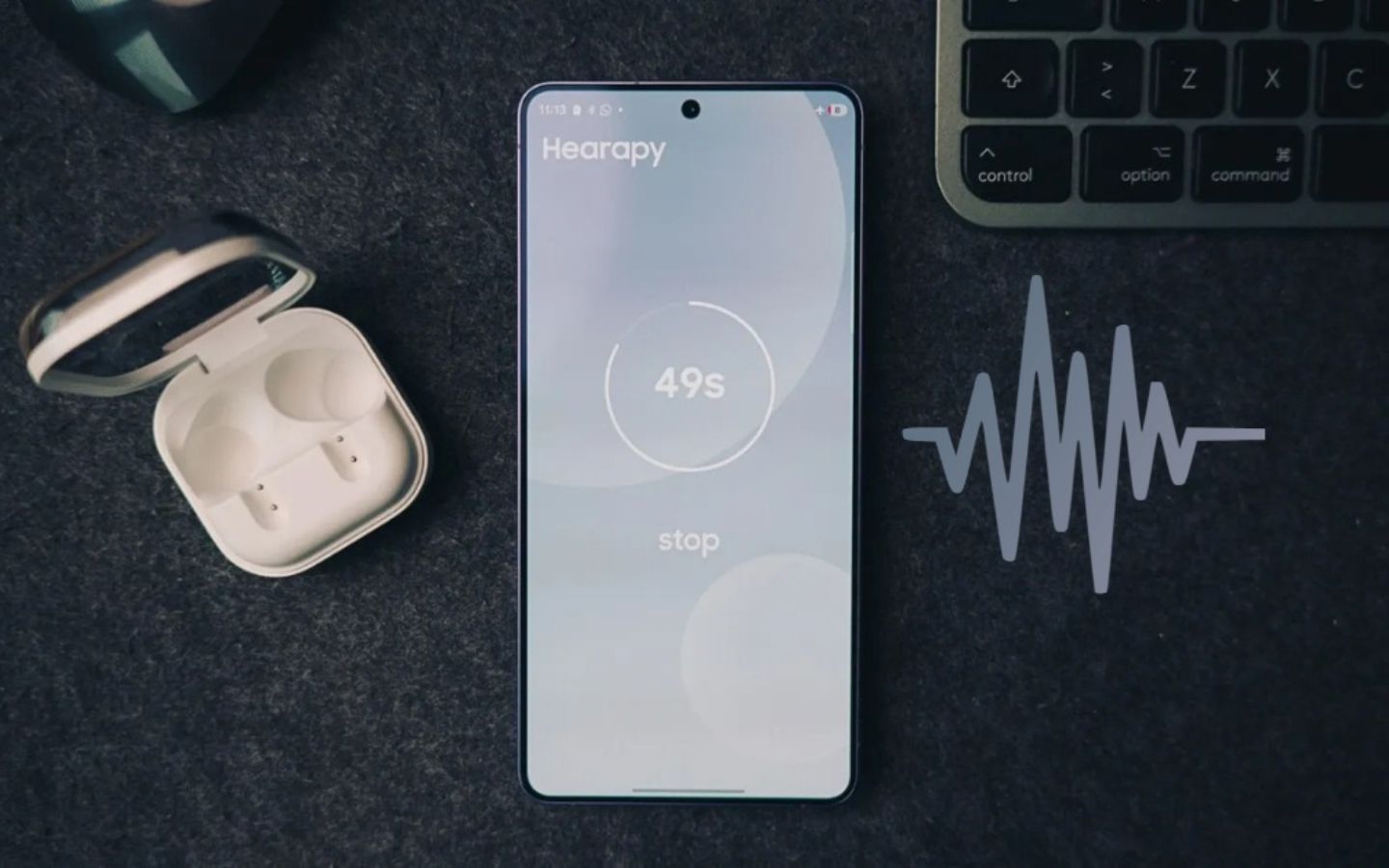 Mô phỏng tần số 100Hz tác động đến tai trong