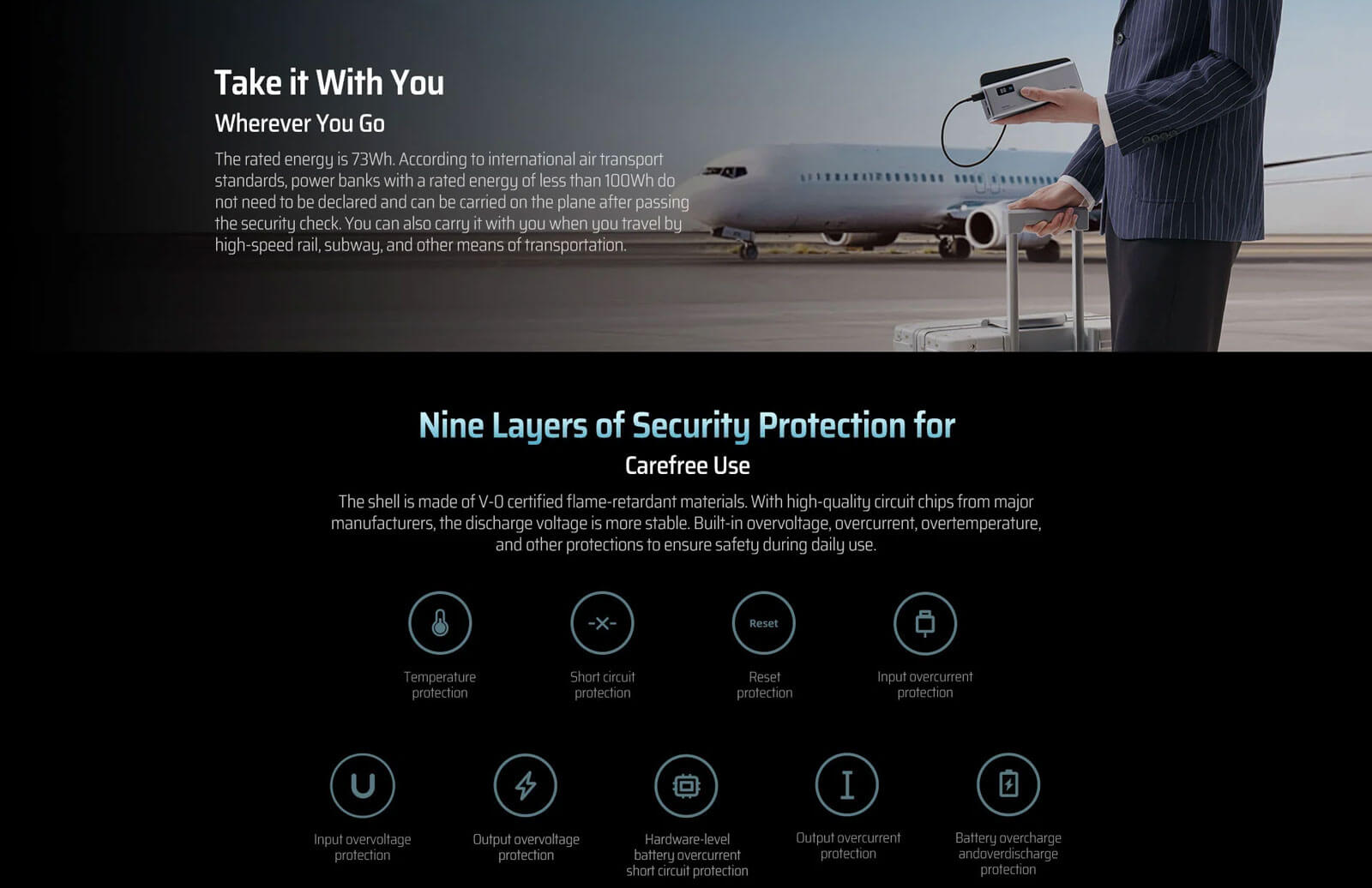 Pin dự phòng Cuktech PB200 công suất 100W