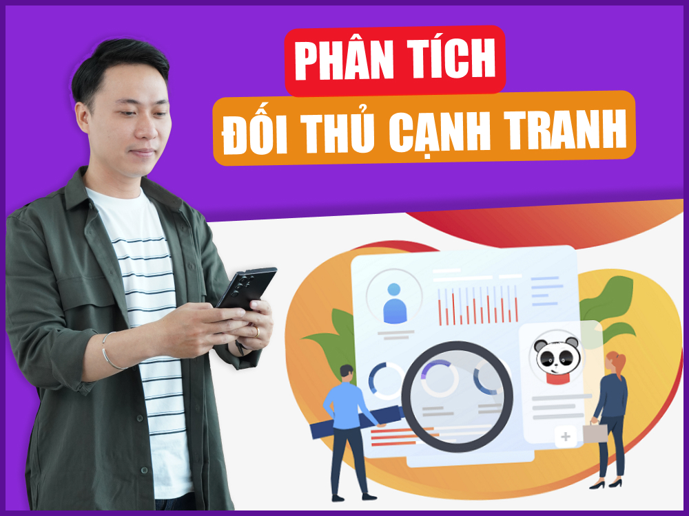 Dashboard phân tích quảng cáo đối thủ hiển thị các chỉ số hiệu suất và chiến dịch đang chạy