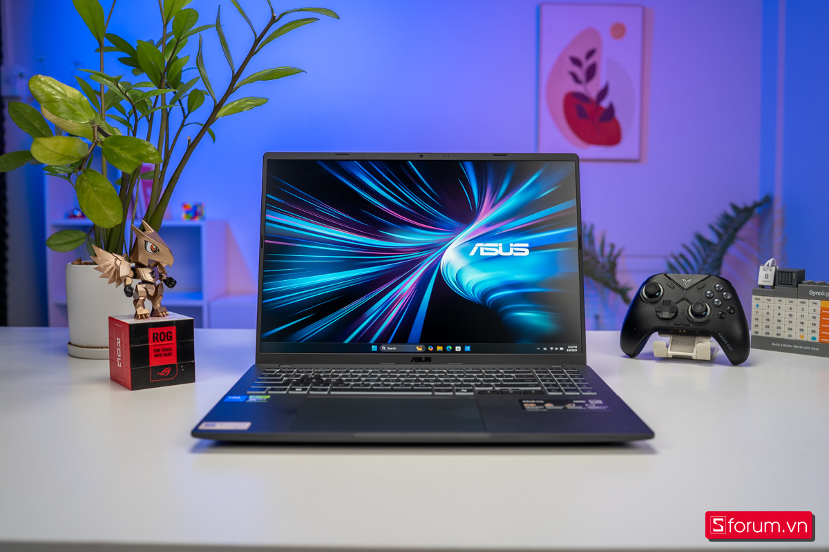 Laptop ASUS Gaming V16 thiết kế văn phòng gọn gàng